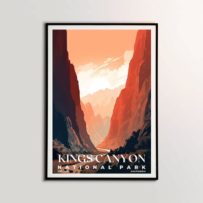 Kings Canyon National Park Poster, Travel Art, Office Poster, Home Decor | S3 - image2